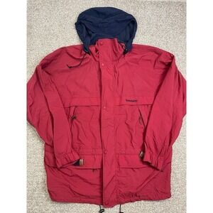 VTG Timberland Men's Jacket Hooded Snap‎ Weather Gear Rugged Wear Size Large